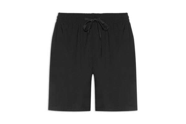 Short Masculino Beachwear Liso - Preto