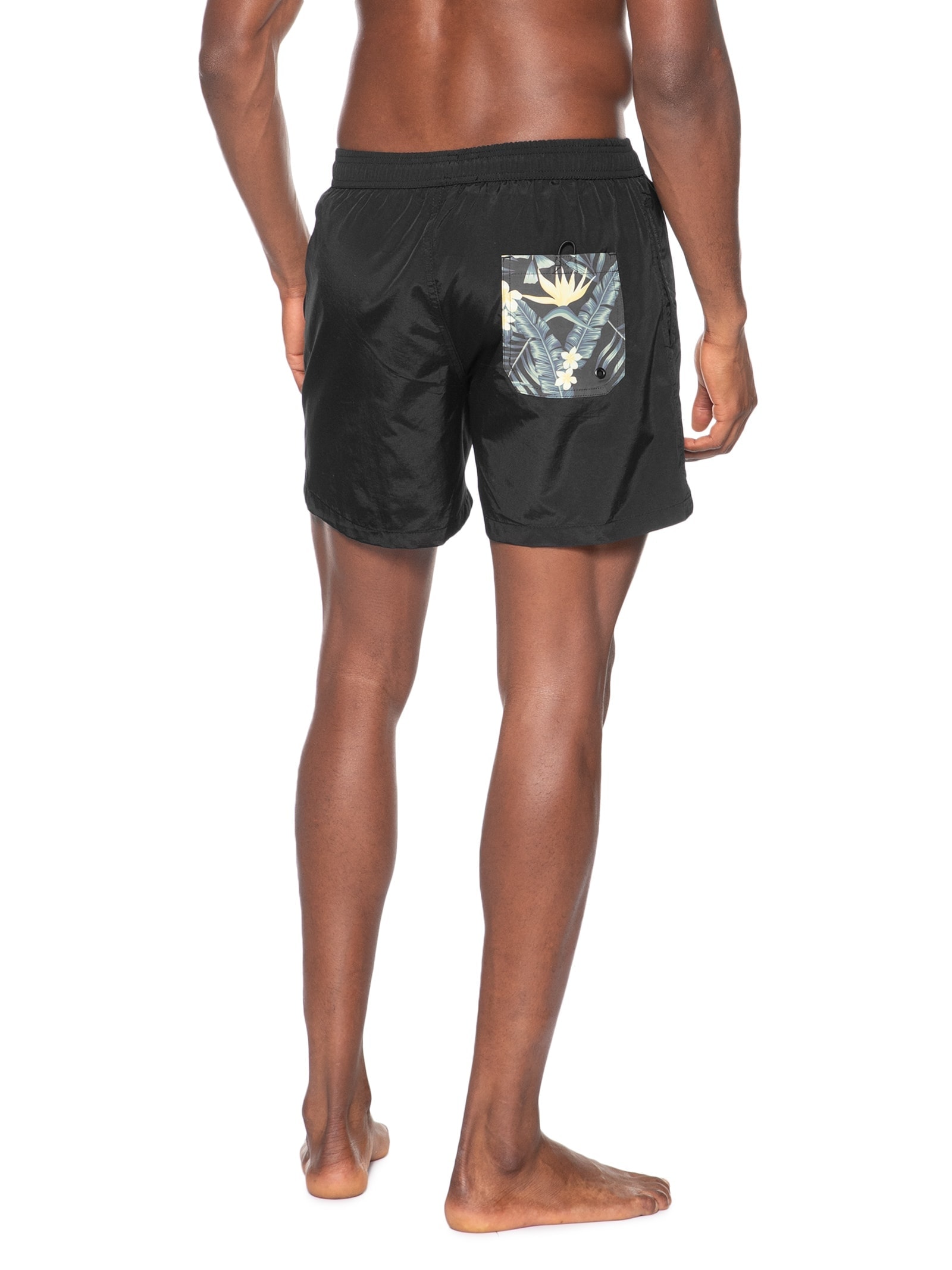 Short Masculino Beachwear Preto Basiq Men
