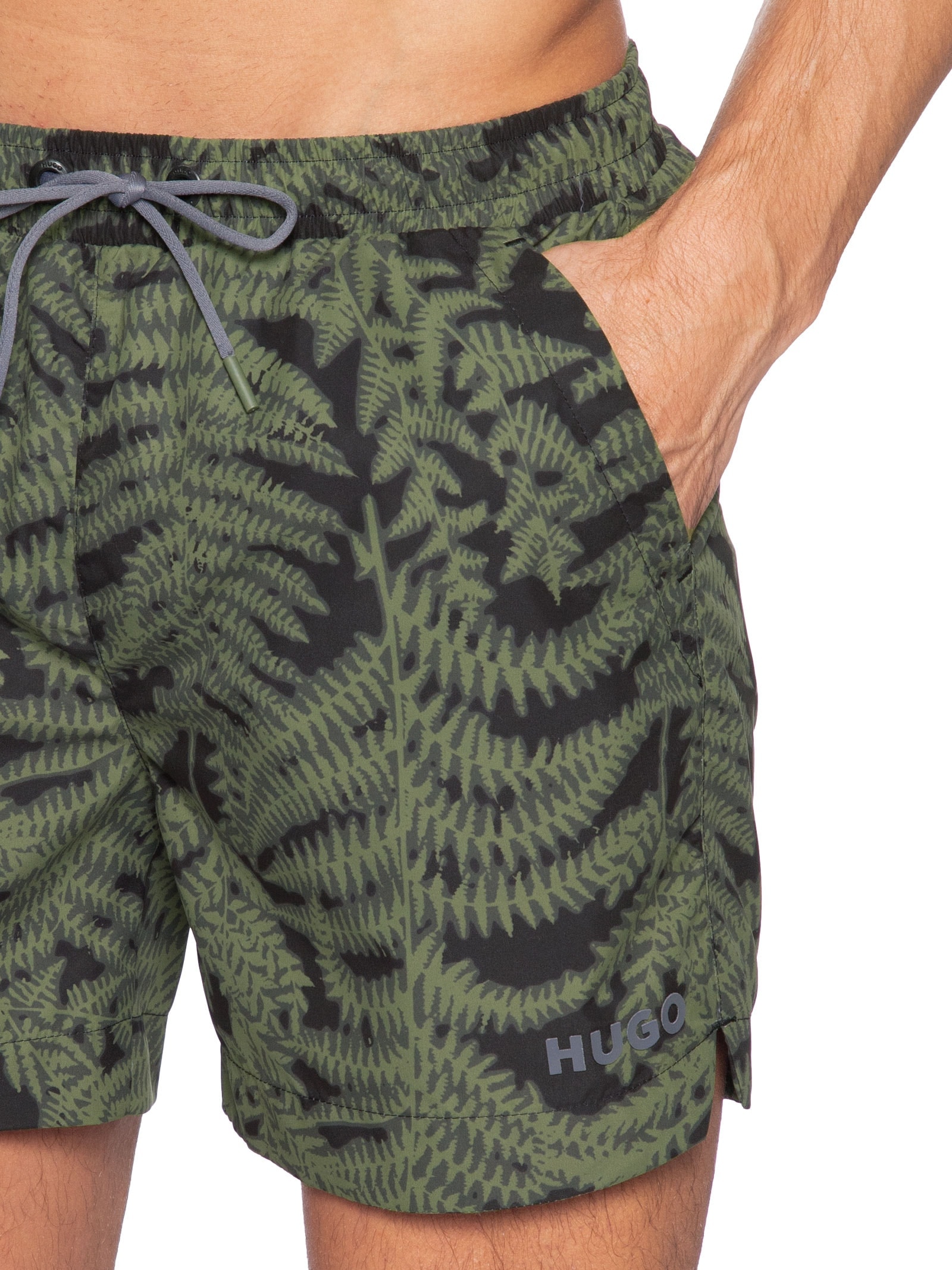 Short Masculino Beachwear Quick-Dry All-Over Calala Verde Hugo