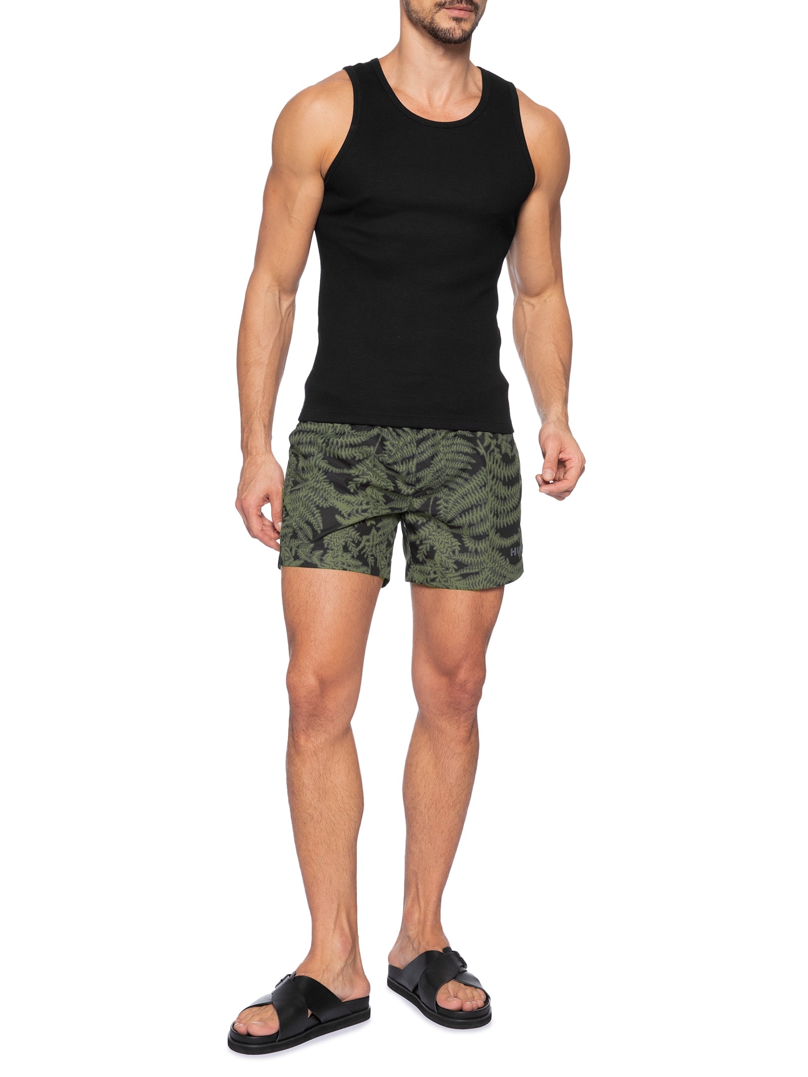 Short Masculino Beachwear Quick-Dry All-Over Calala Verde Hugo
