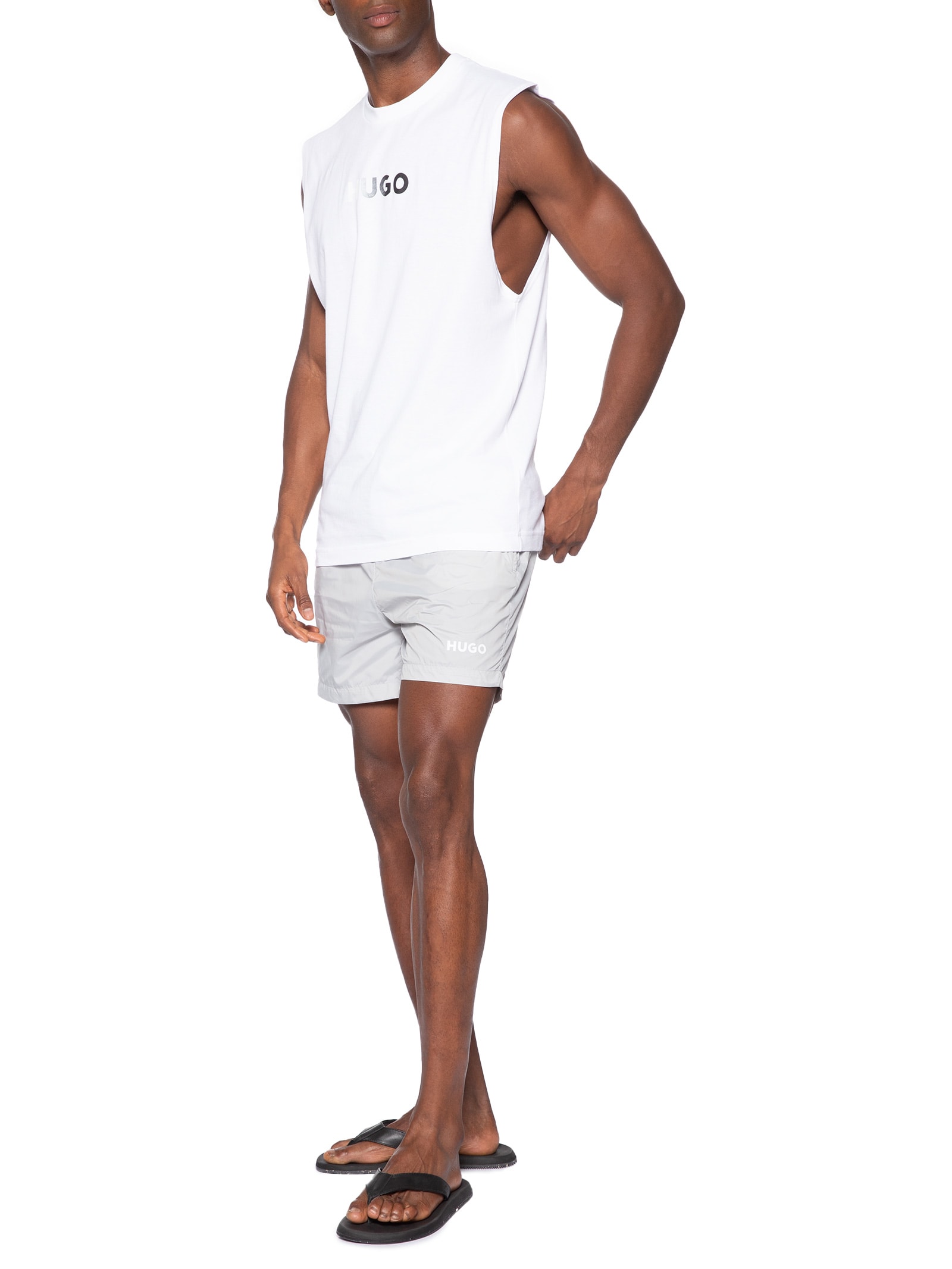 Short Masculino Beachwear Quick-Dry Haiti Cinza Hugo