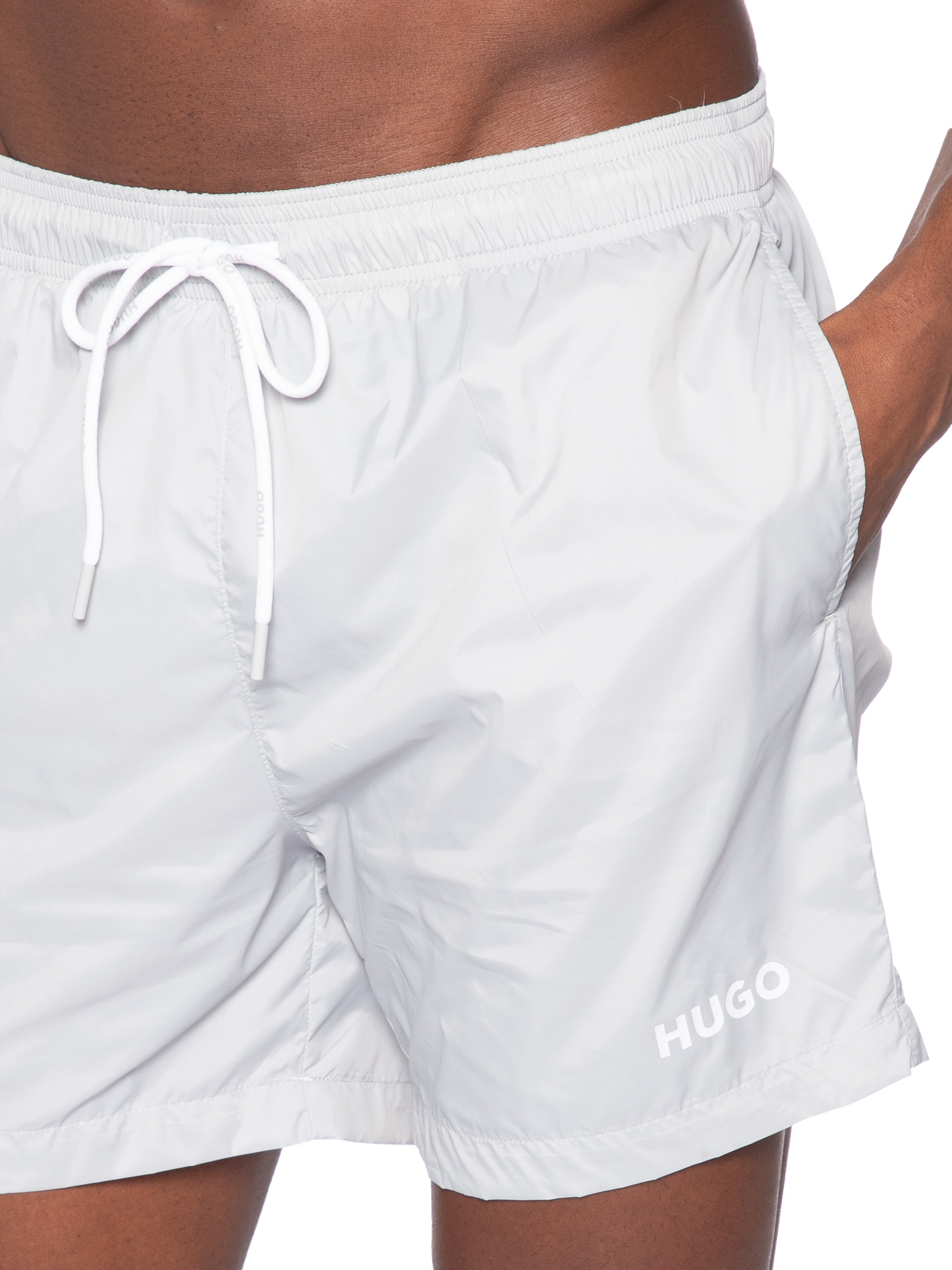 Short Masculino Beachwear Quick-Dry Haiti Cinza Hugo