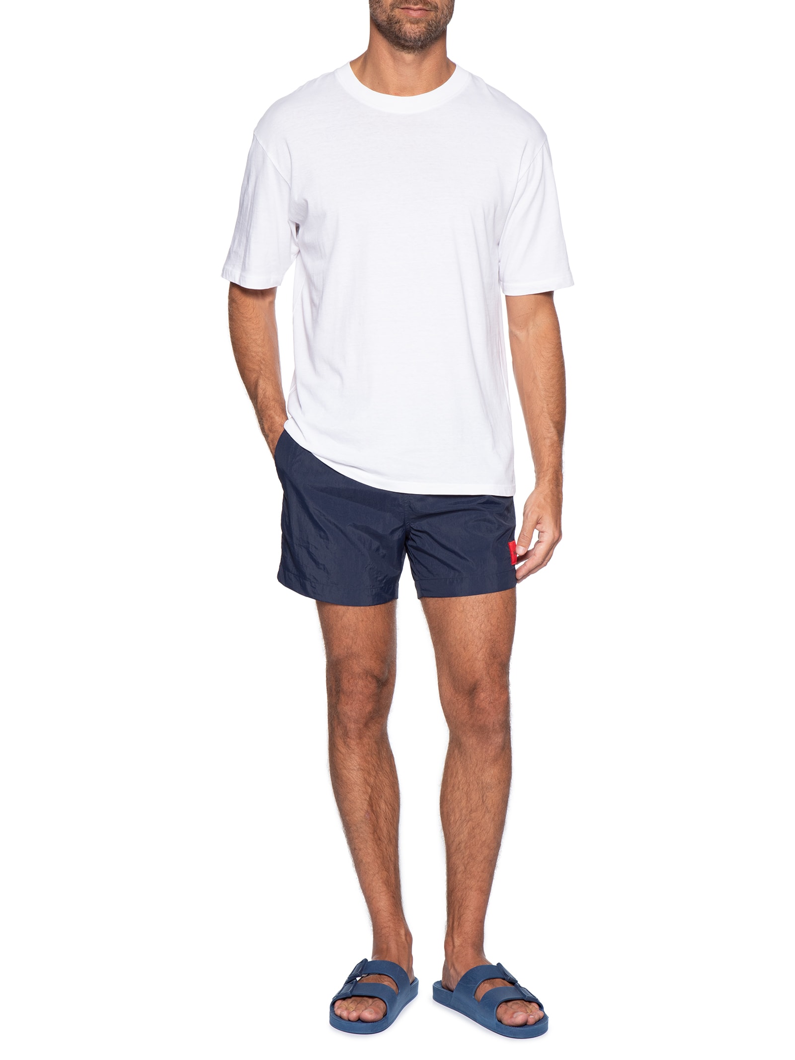 Short Masculino Beachwear Quick-Dry Recycled Dominica Azul Hugo