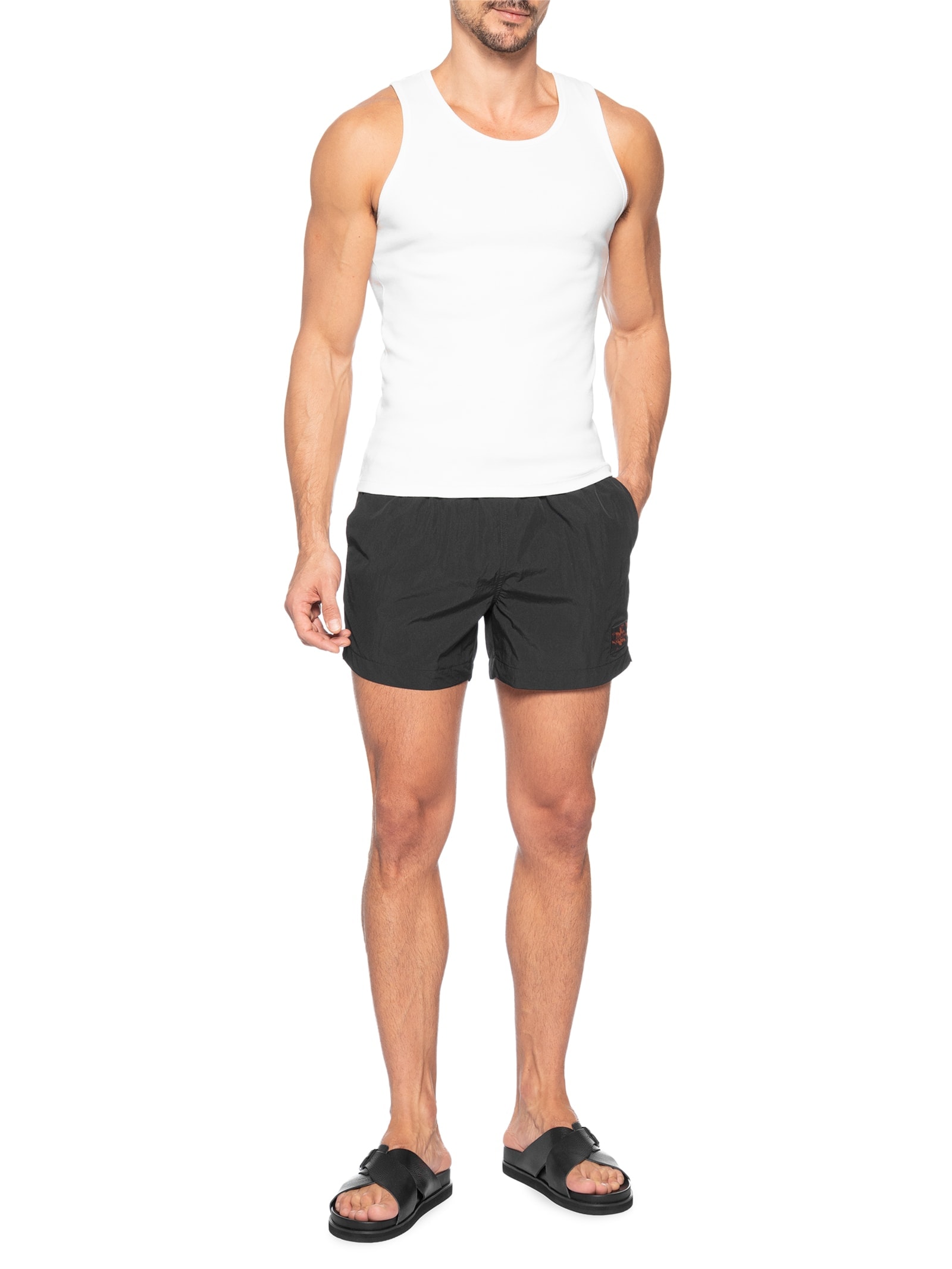 Short Masculino Beachwear Quick-Dry Recycled Dominica Preto Hugo