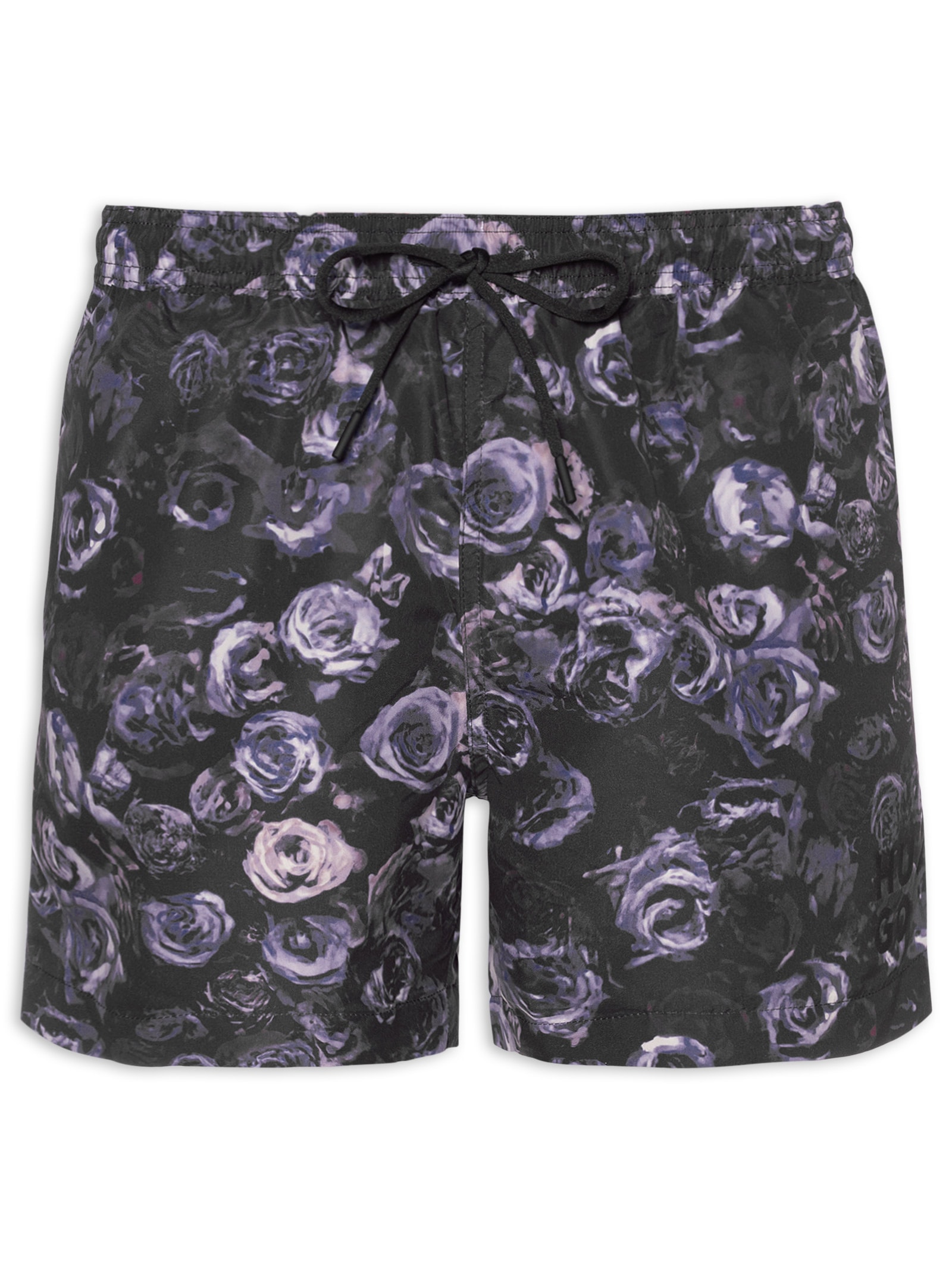 Short Masculino Beachwear Roze Preto Hugo