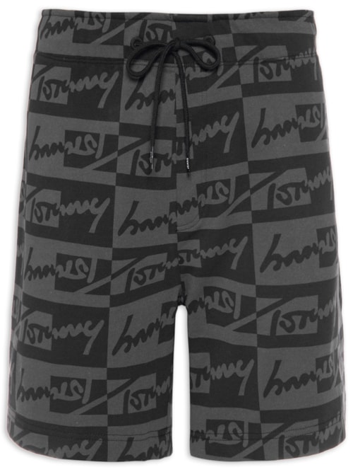 Short Masculino Beachwear Signature - Preto