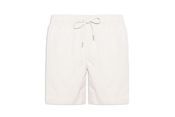 Short Masculino Beachwear Stretch Swim - Branco