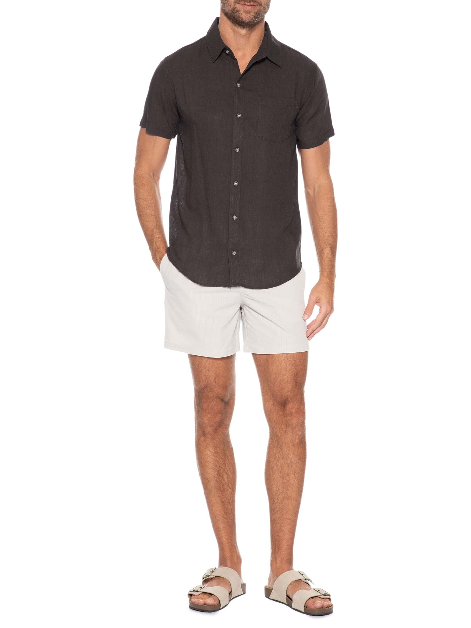 Short Masculino Beachwear Stretch Swim Branco Cotton On