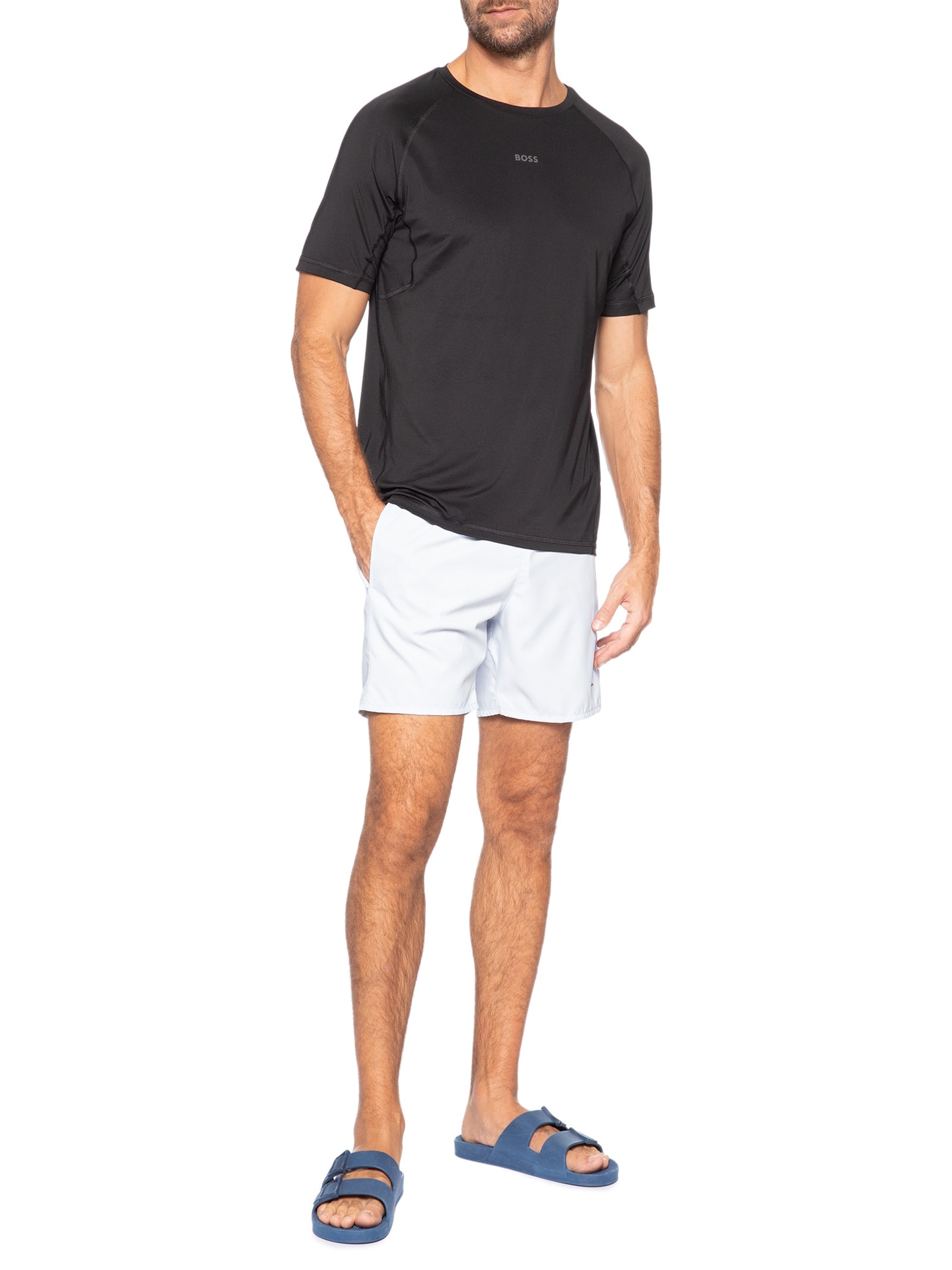 Short Masculino Beachwear Swordfish Azul Boss