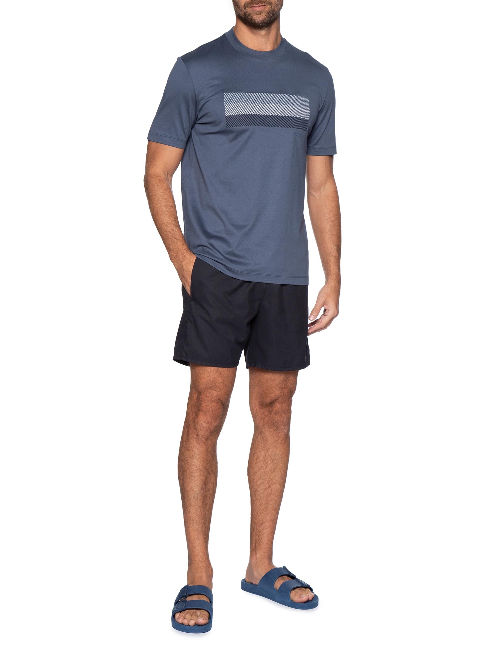 Short Masculino Beachwear Swordfish Preto Boss