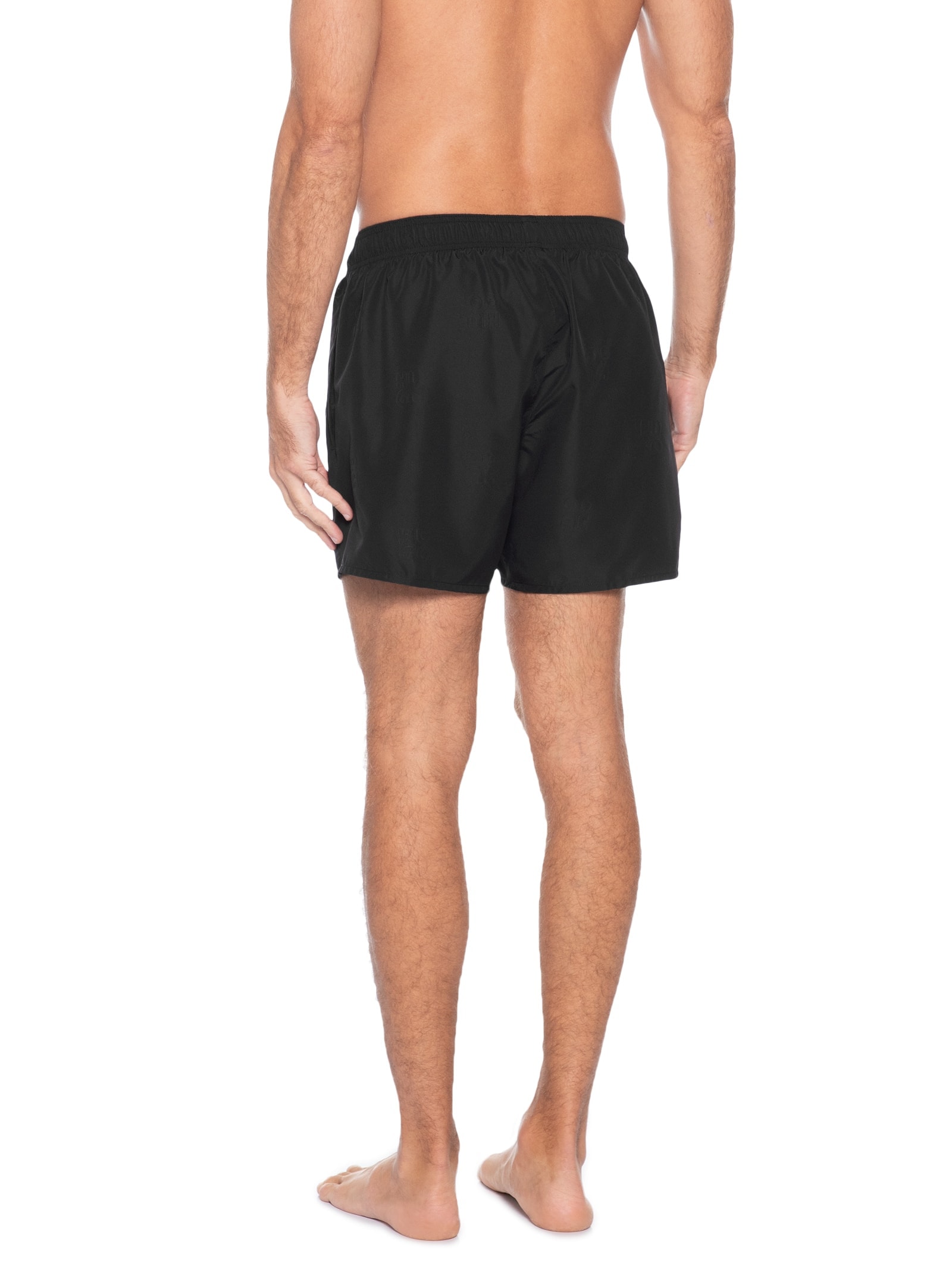 Short Masculino Beachwear Tonal Logo Preto Hugo
