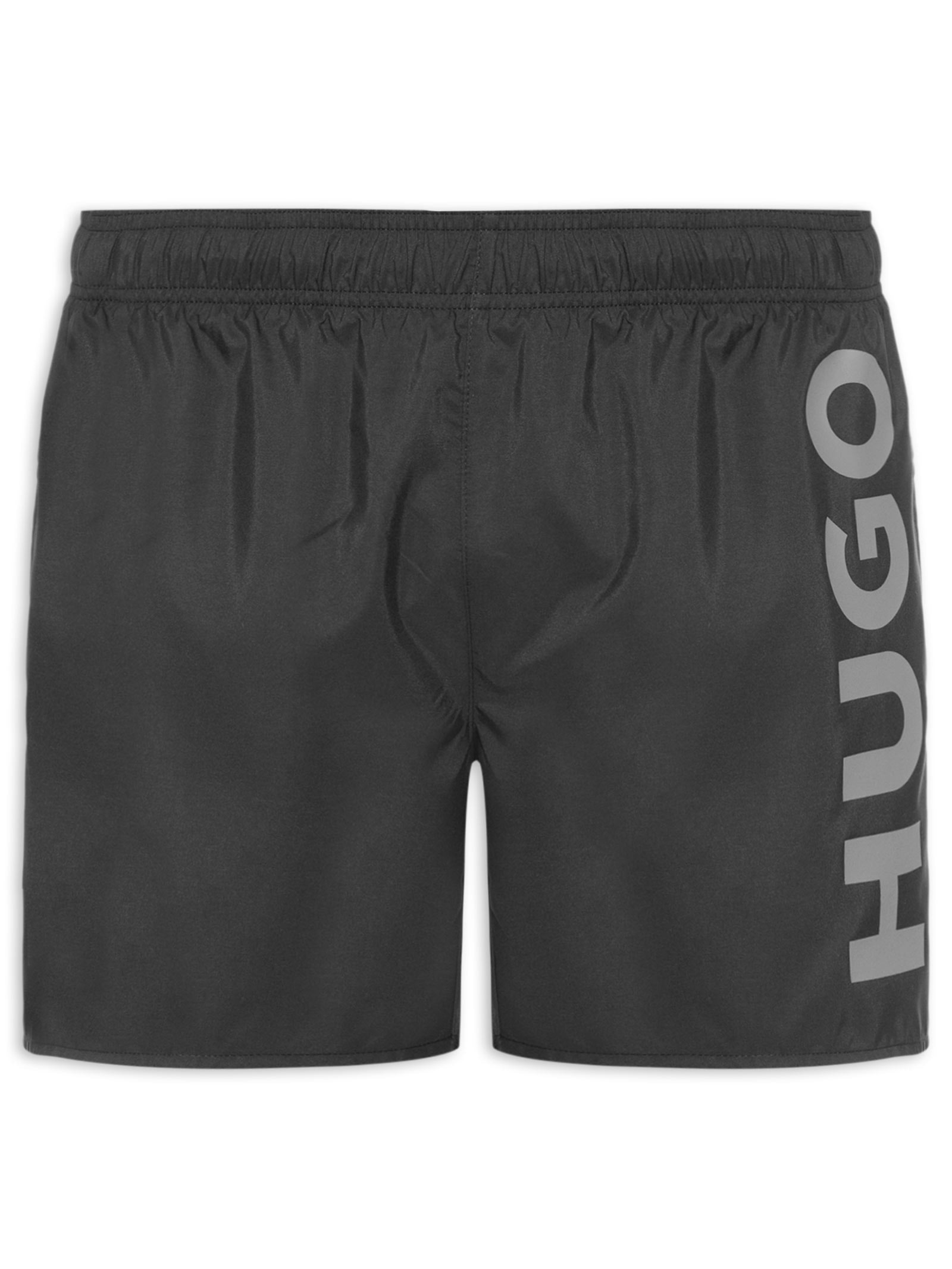 Short Masculino Beachwear Vertical Logo Abas Preto Hugo