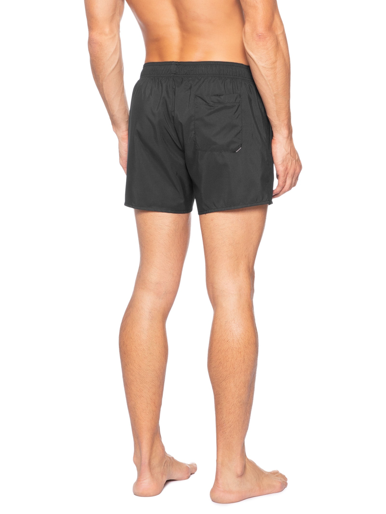 Short Masculino Beachwear Vertical Logo Abas Preto Hugo