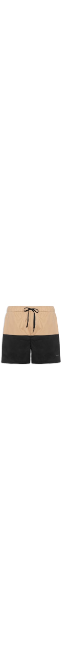 Short Masculino Bicolor Cotton - Preto