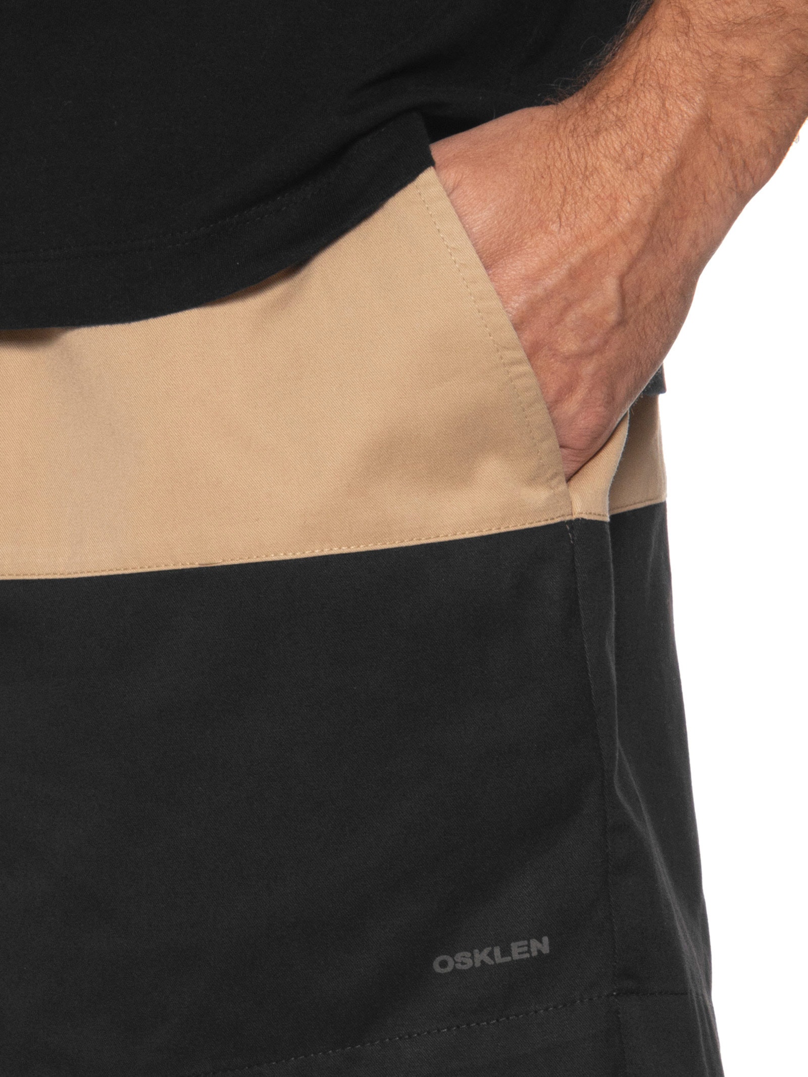 Short Masculino Bicolor Cotton Preto Osklen