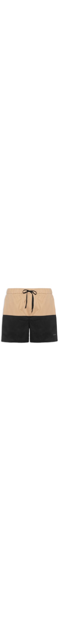 Short Masculino Bicolor Cotton - Preto