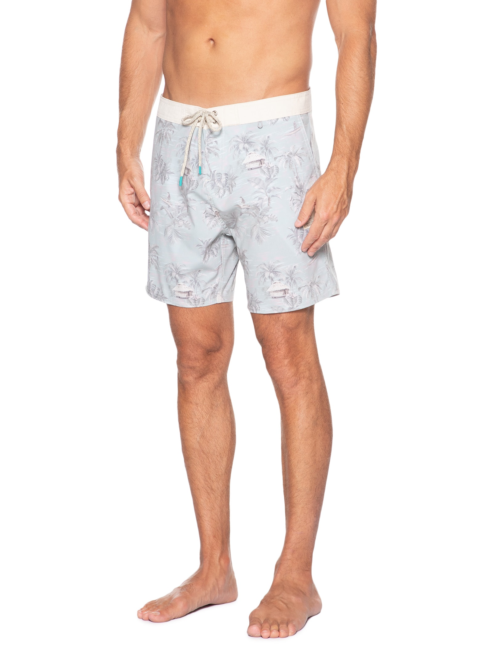 Short Masculino Board Caiçara Verde Pineapple