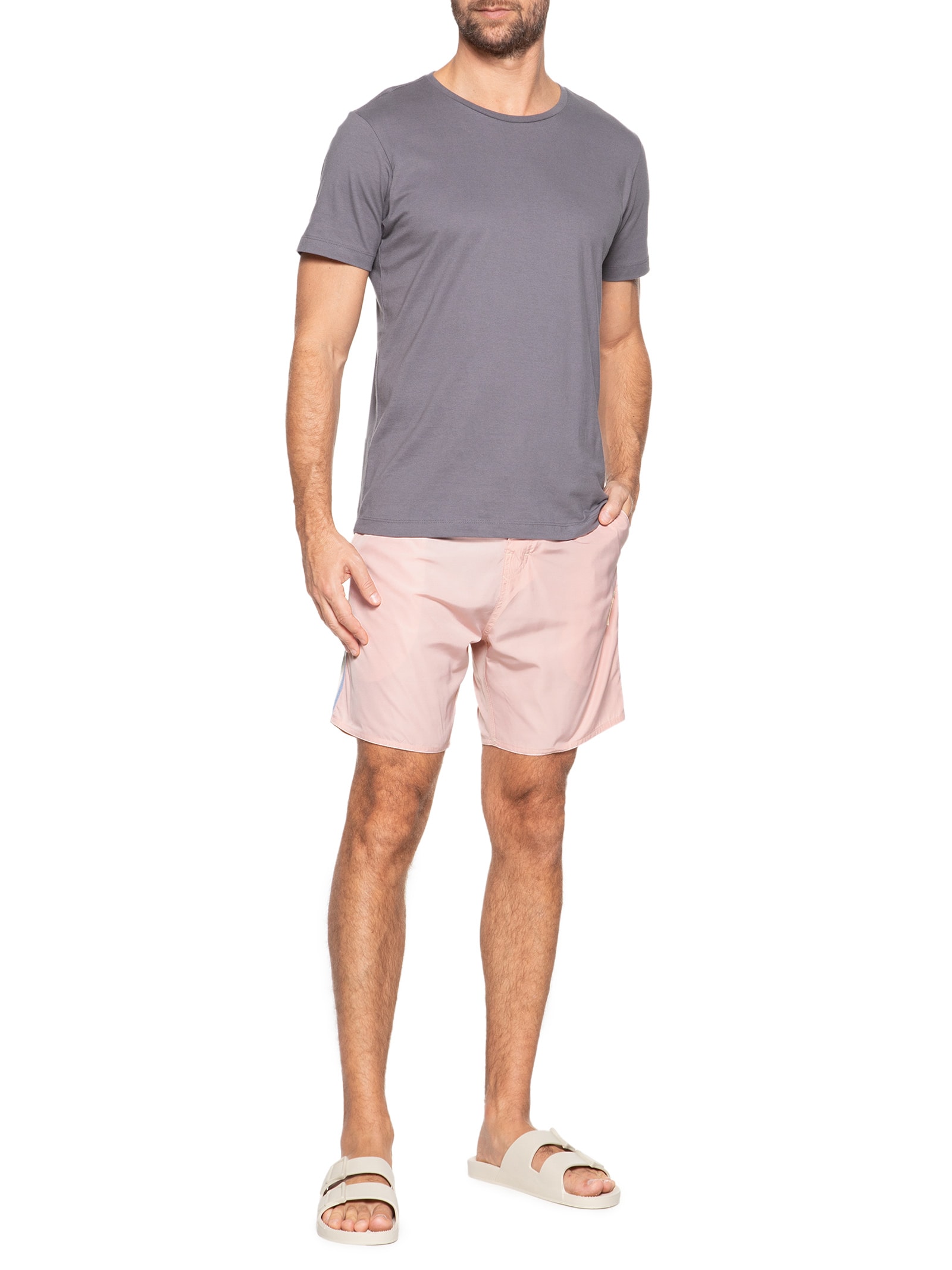 Short Masculino Board Deck Rosa Pineapple