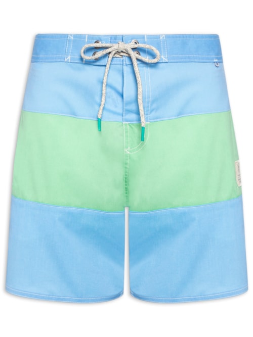 Short Masculino Board Faixa – Azul