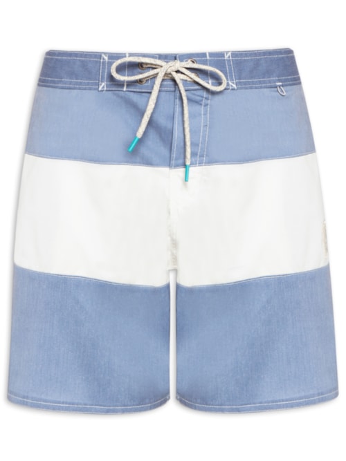 Short Masculino Board Faixa – Azul