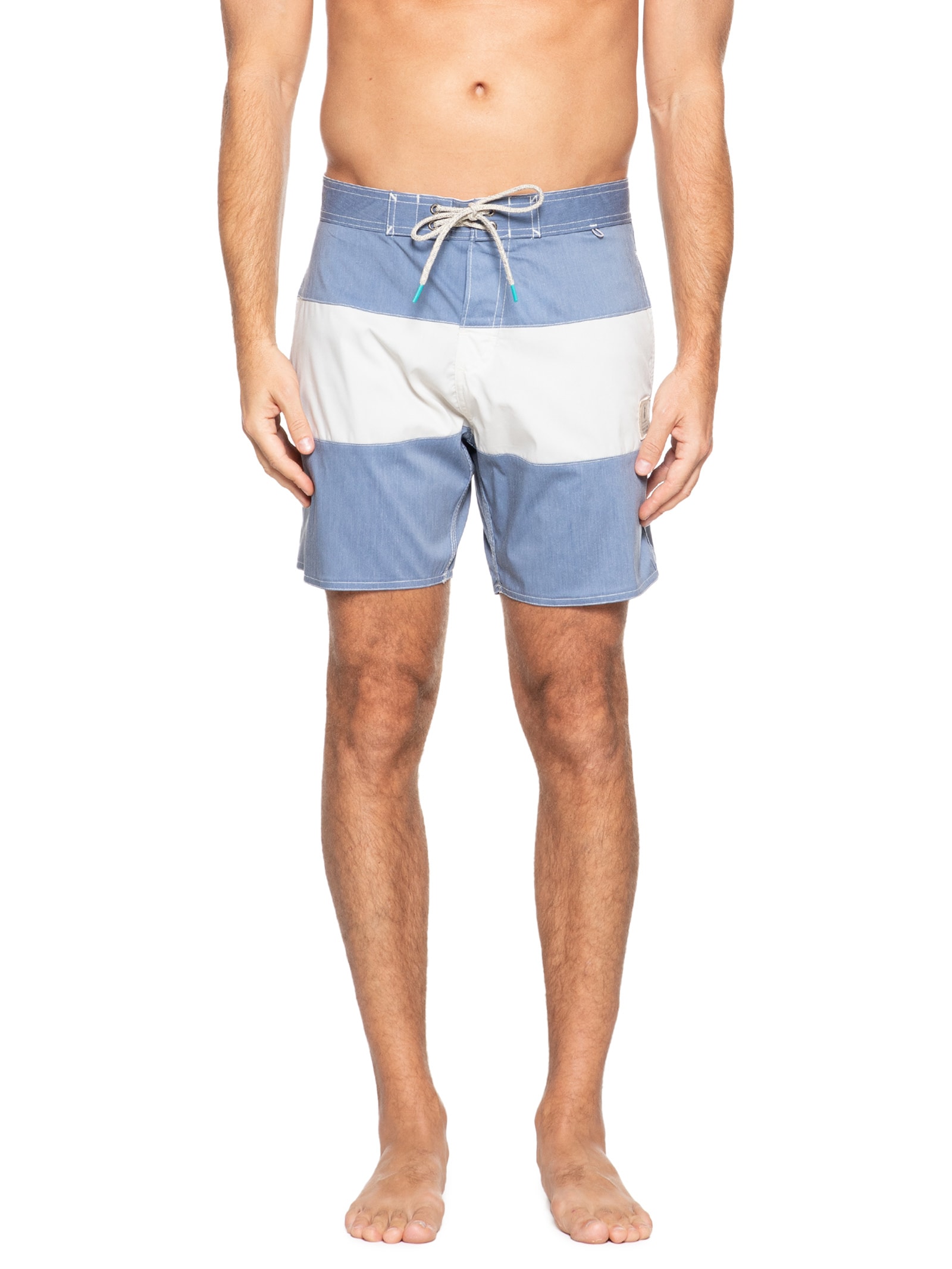 Short Masculino Board Faixa Azul Pineapple