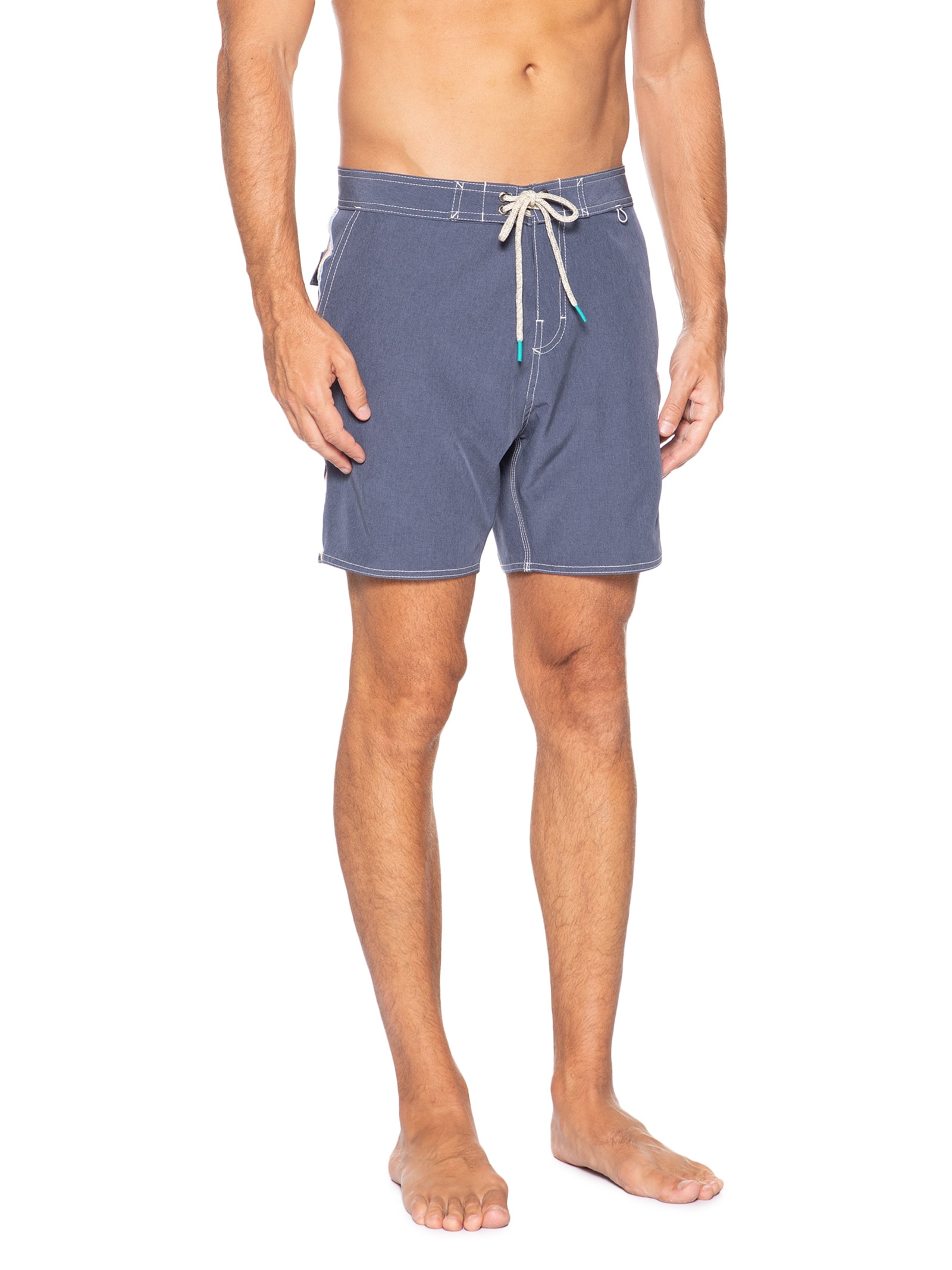 Short Masculino Board Liso Beachwear Azul Pineapple