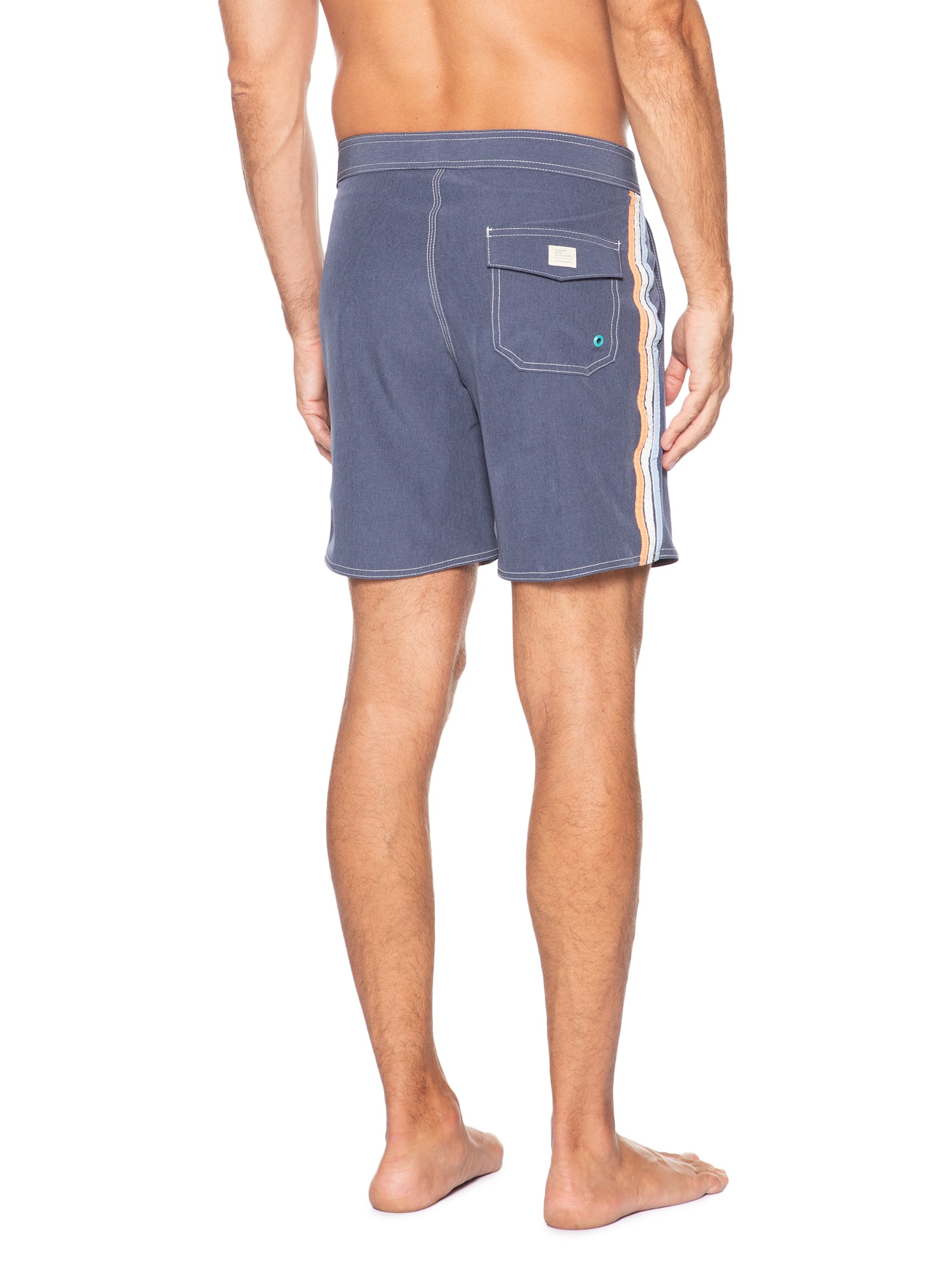 Short Masculino Board Liso Beachwear Azul Pineapple