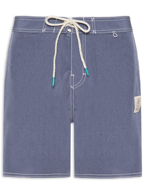 Short Masculino Board Liso Beachwear - Azul