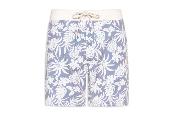 Short Masculino Board Tropical Beachwear - Azul