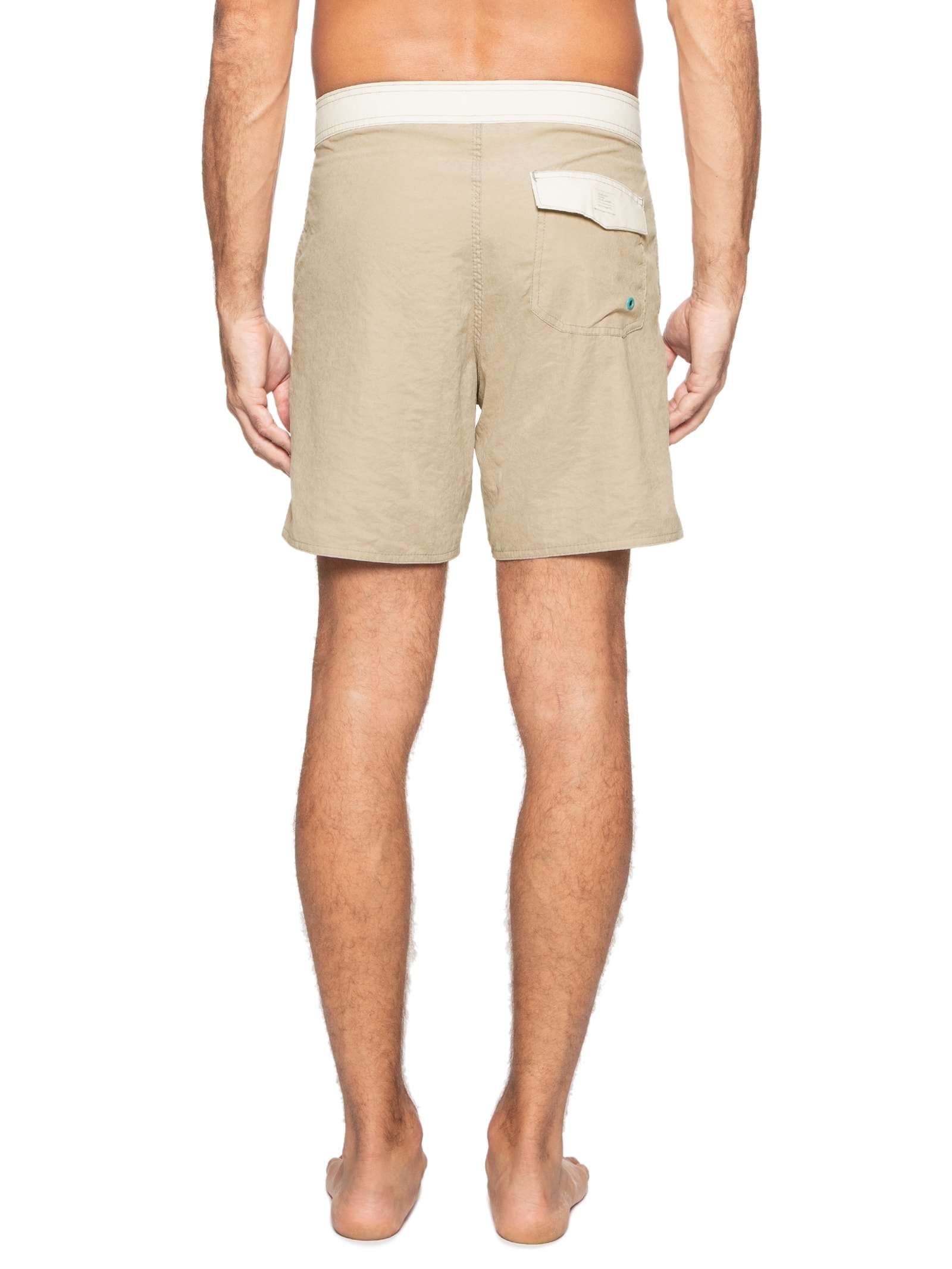 Short Masculino Board Vintage Liso Bege Pineapple