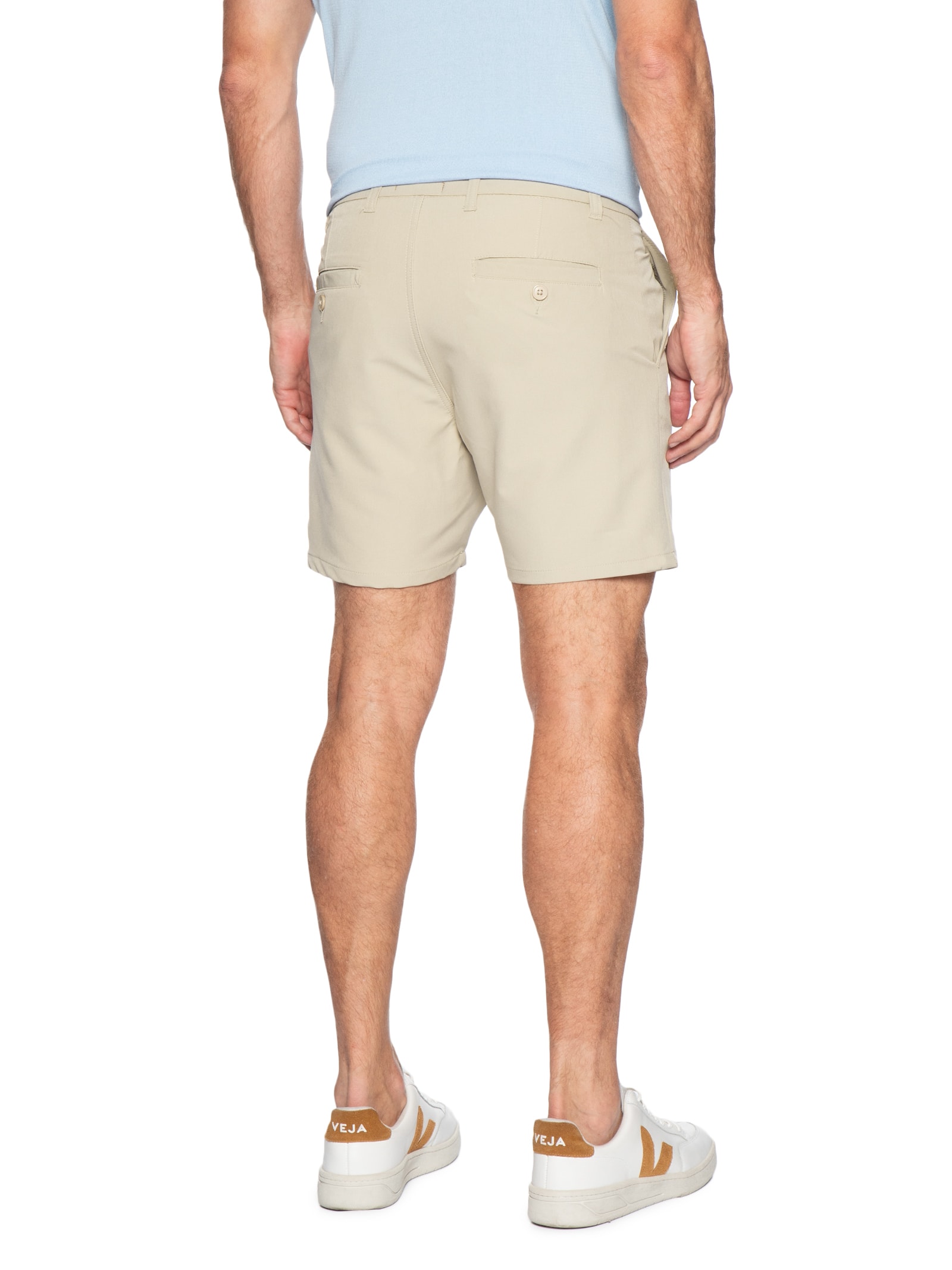 Short Masculino Bolso Faca Bege '2 Essential