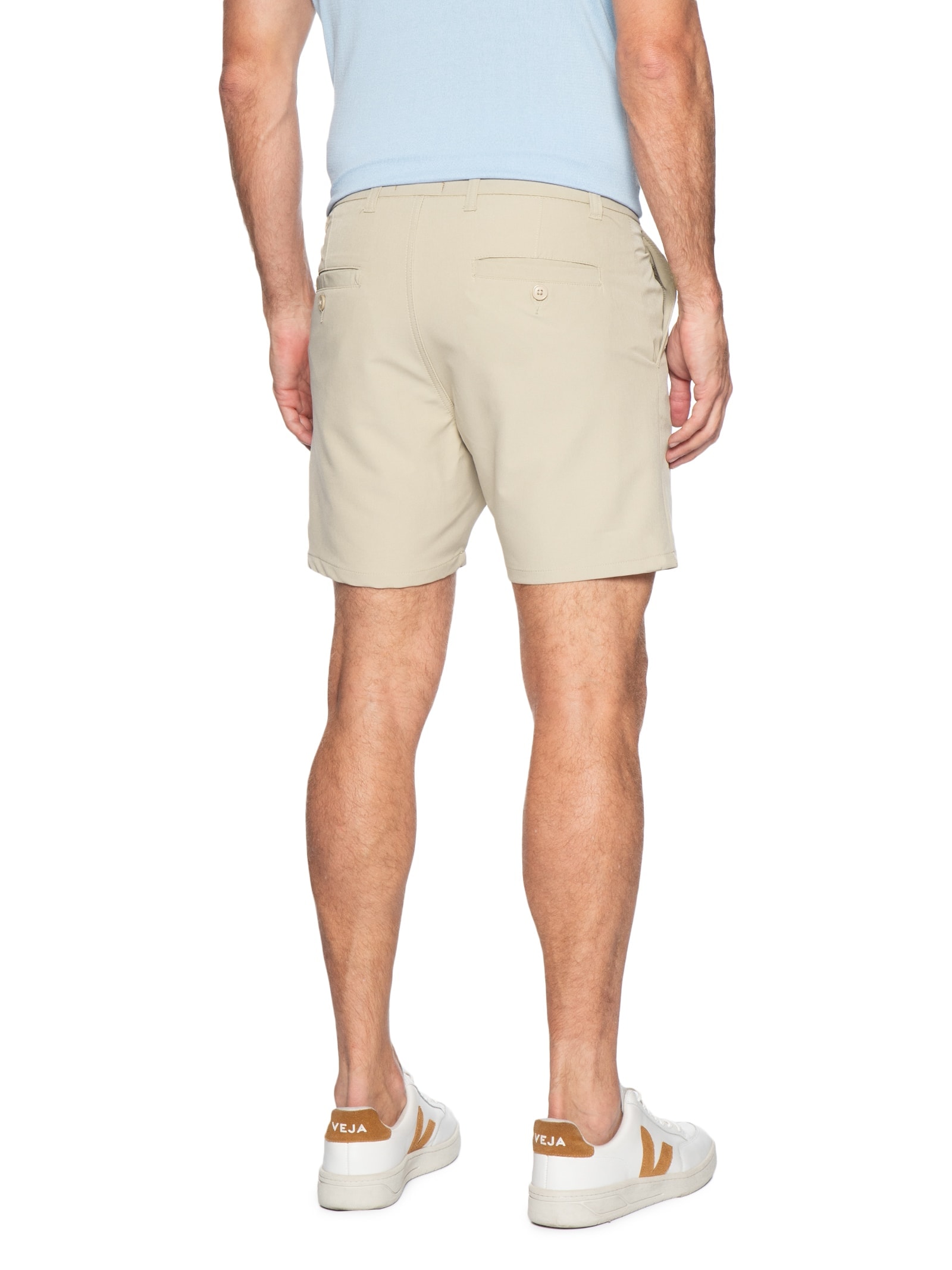 Short Masculino Bolso Faca Bege '2 Essential