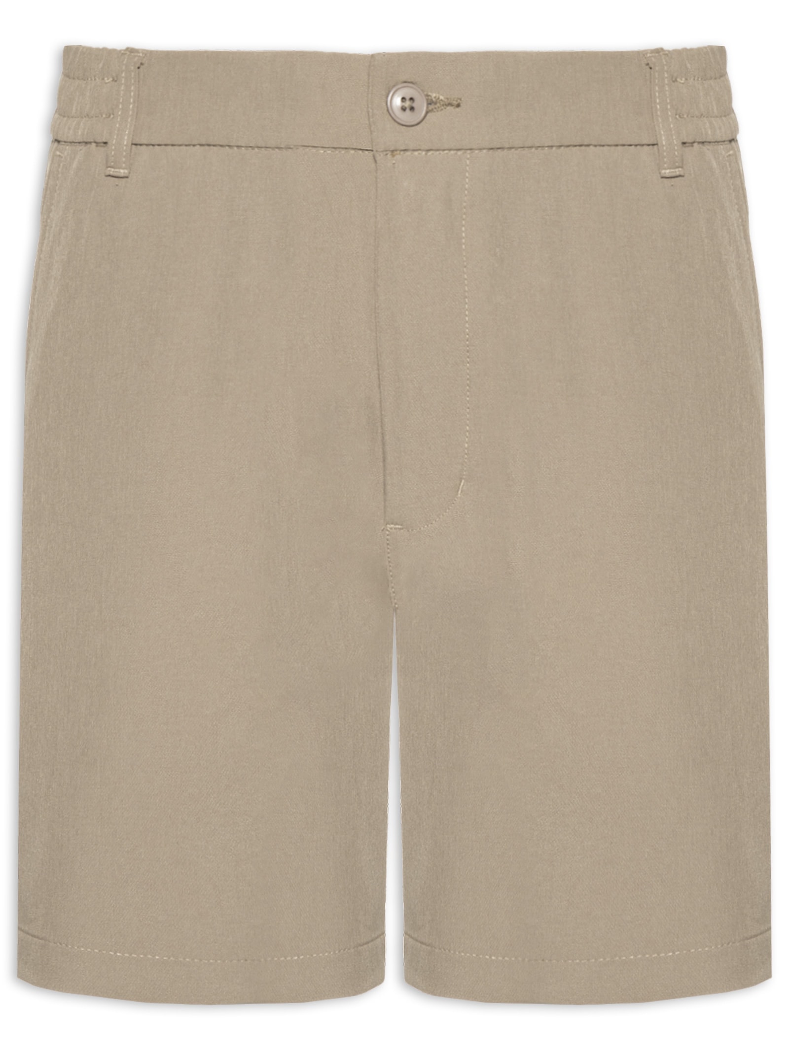 Short Masculino Casual com Cós Elástico Bege '2 Essential