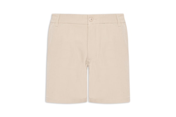 ?Short Masculino Casual com Cós Elástico - Bege