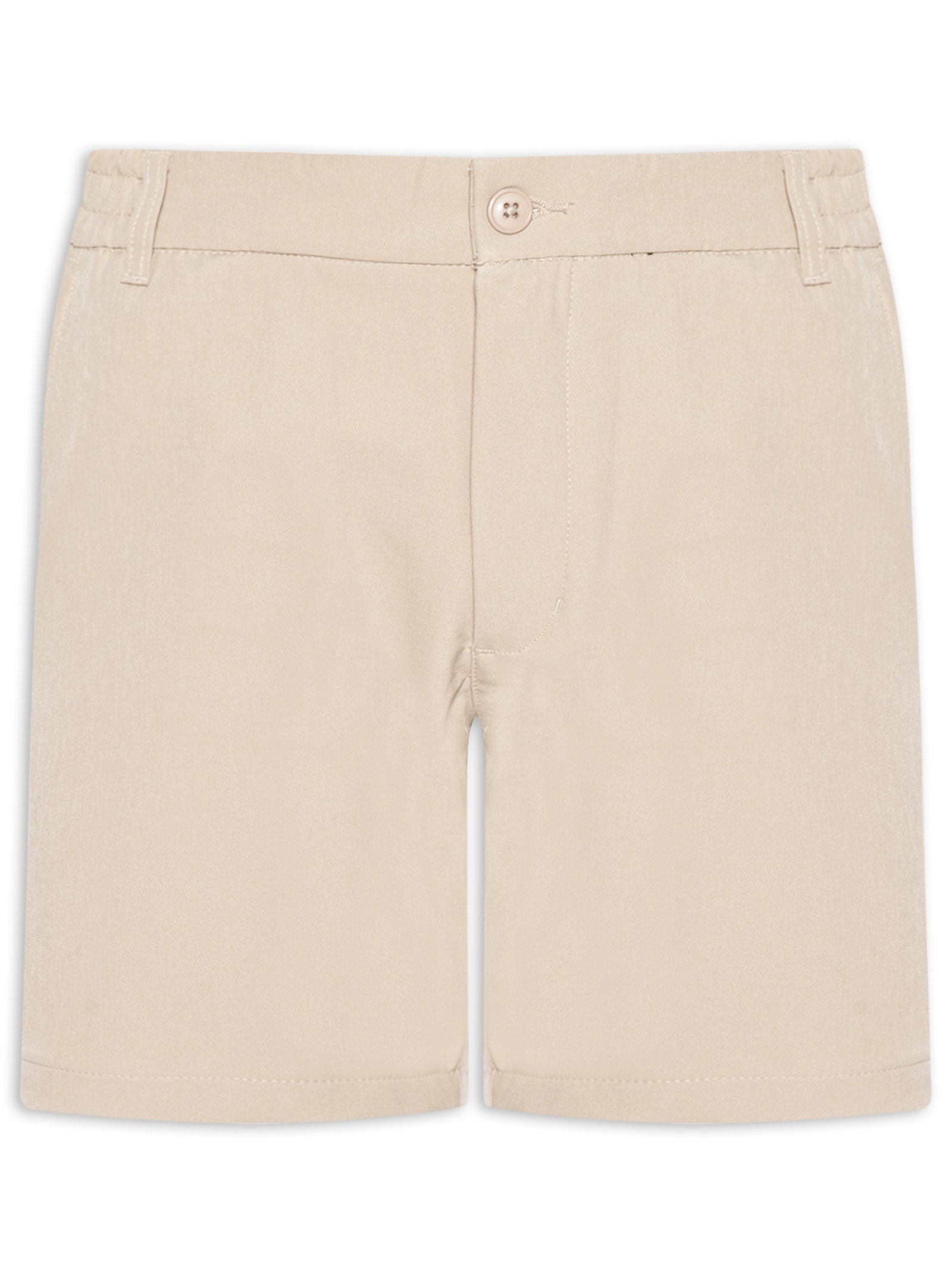 ?Short Masculino Casual com Cós Elástico Bege '2 Essential
