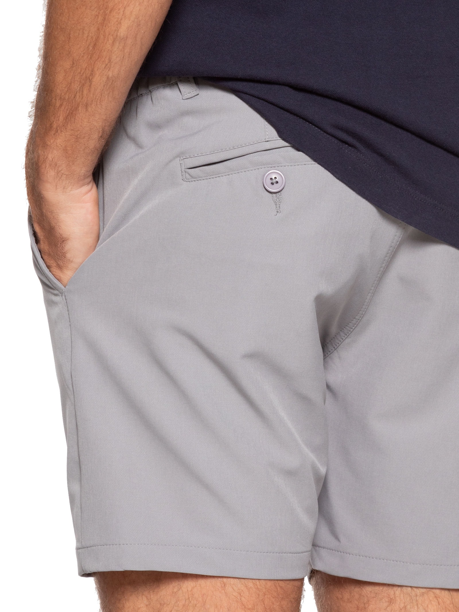 Short Masculino Casual com Cós Elástico Cinza '2 Essential