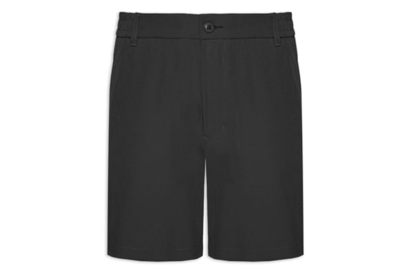 Short Masculino Casual com Cós Elástico - Preto