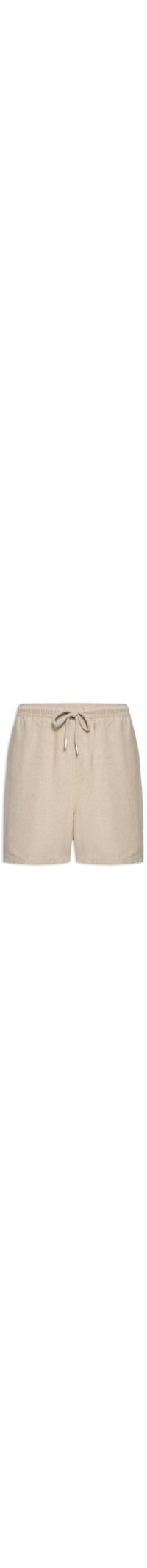 Short Masculino Casual Linho Plus - Bege