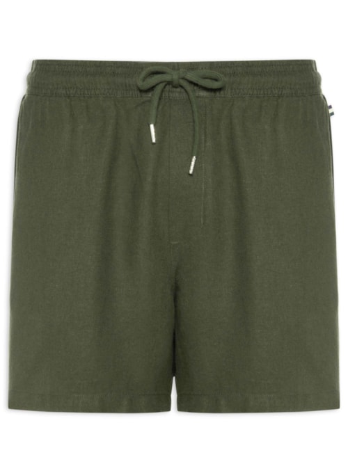 Short Masculino Casual Linho Plus – Verde