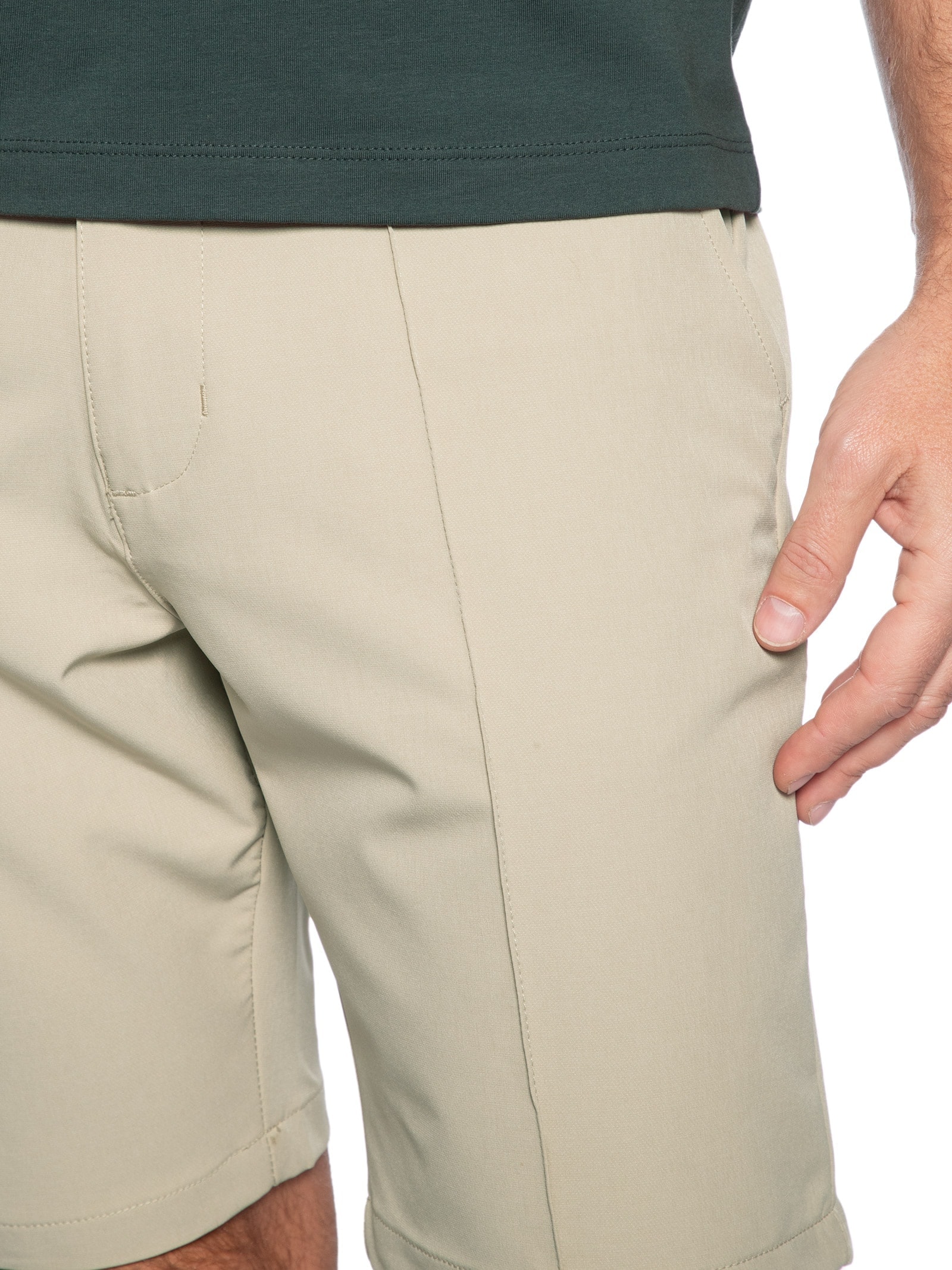 Short Masculino Casual Ponto Roma Off White '2 Essential