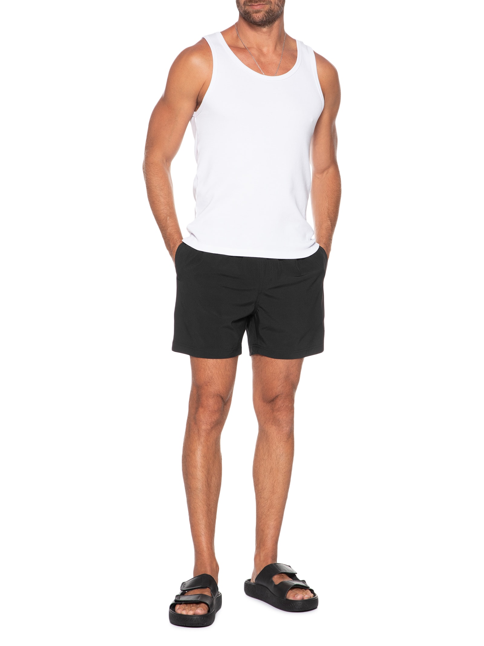 Short Masculino Casual  Preto Foxton