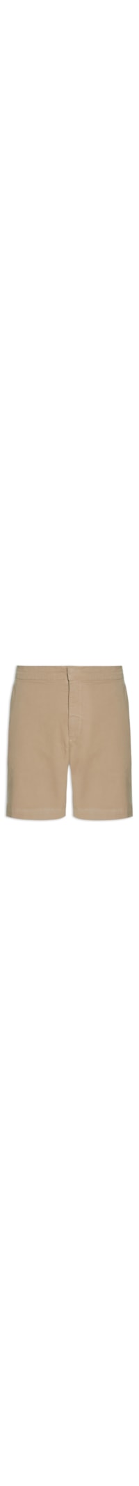 Short Masculino Chino Sarja Elastano Com Fivela - Bege