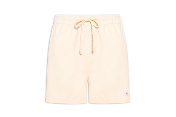 Short Masculino Color Com Elástico No Cós - Amarelo