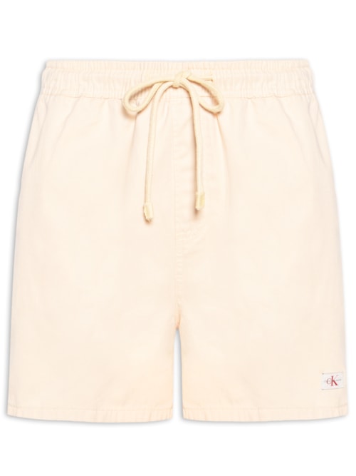 Short Masculino Color Com Elástico No Cós – Amarelo