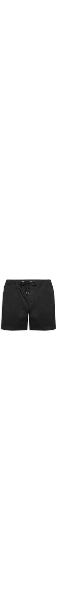 Short Masculino Com Elástico Estonado - Preto