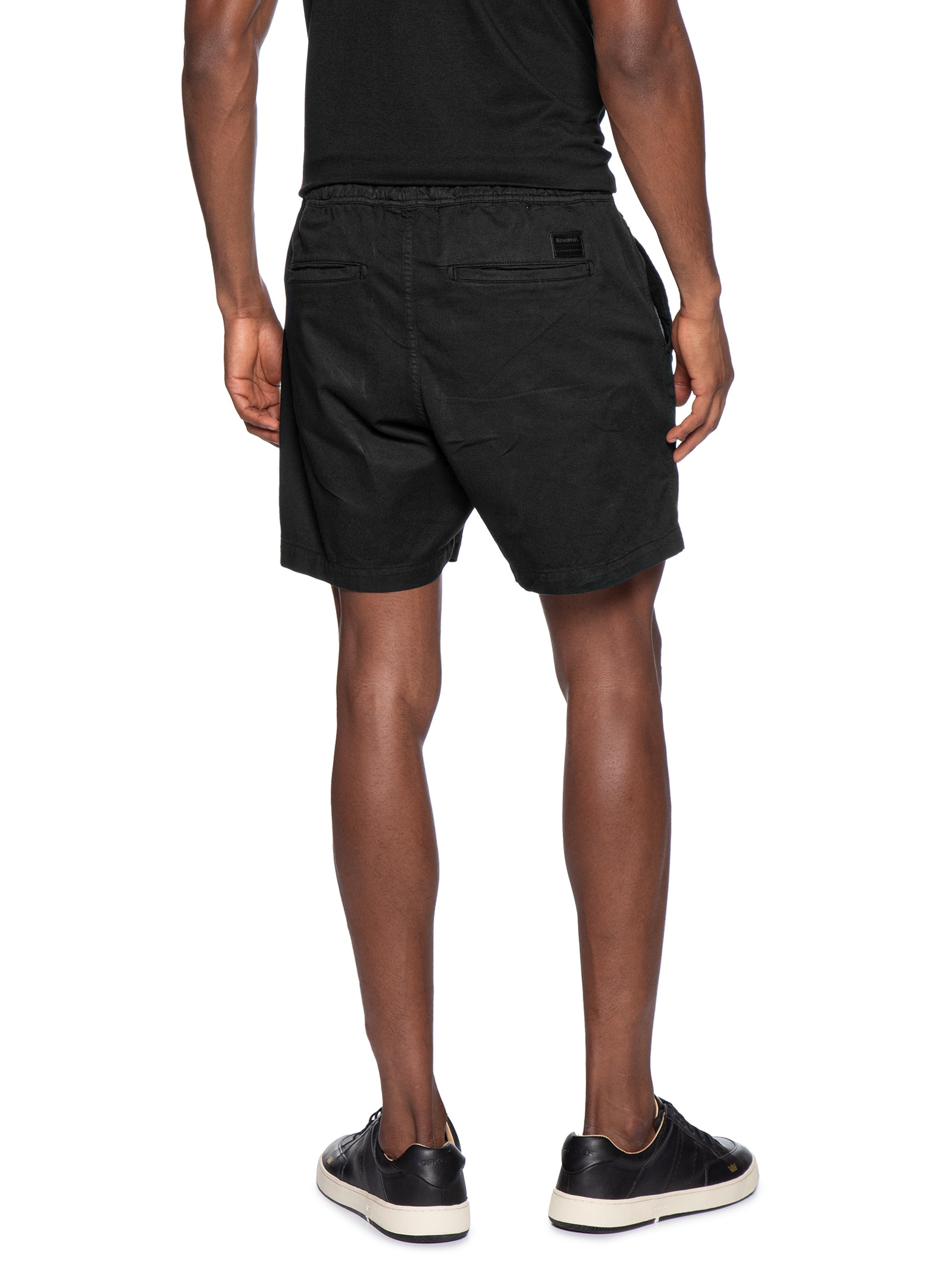 Short Masculino Com Elástico Estonado Preto Reserva
