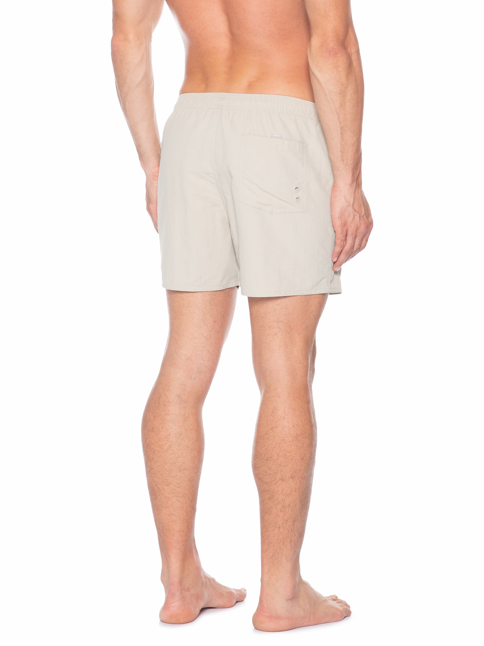 Short Masculino Com Elástico Mescla Color Bege Aramis