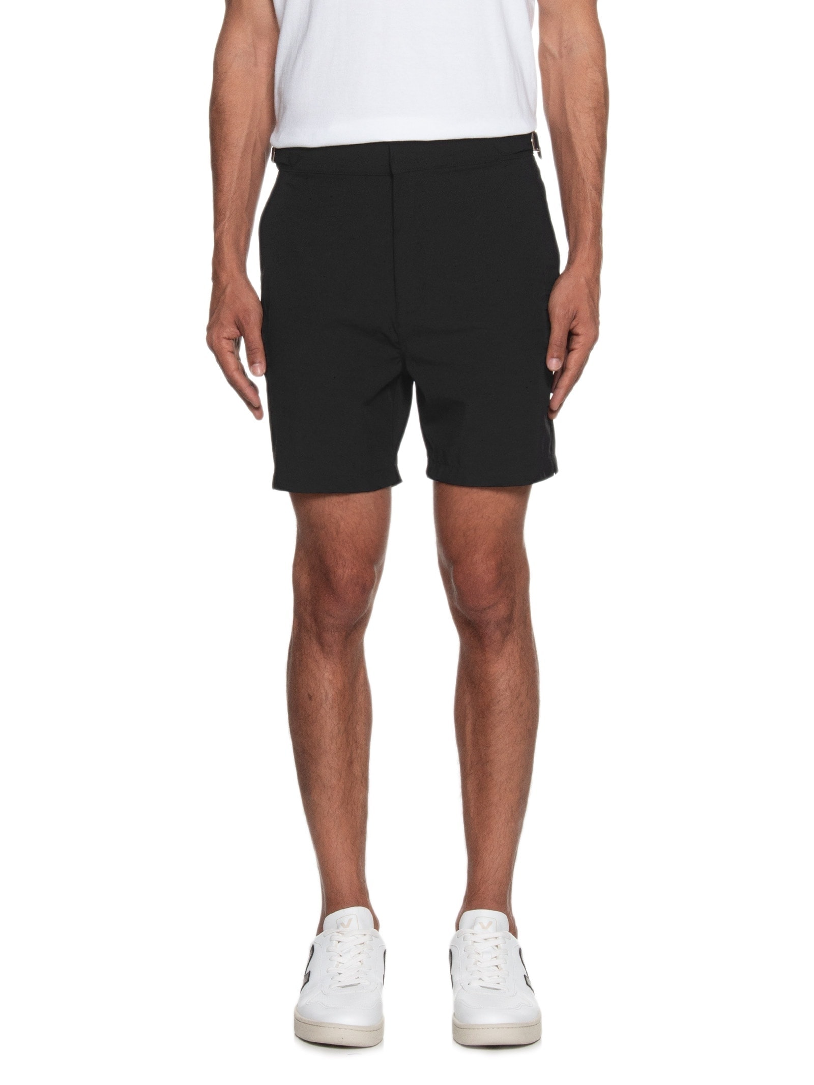Short Masculino Comfort Com Fivela Preto '2 Essential