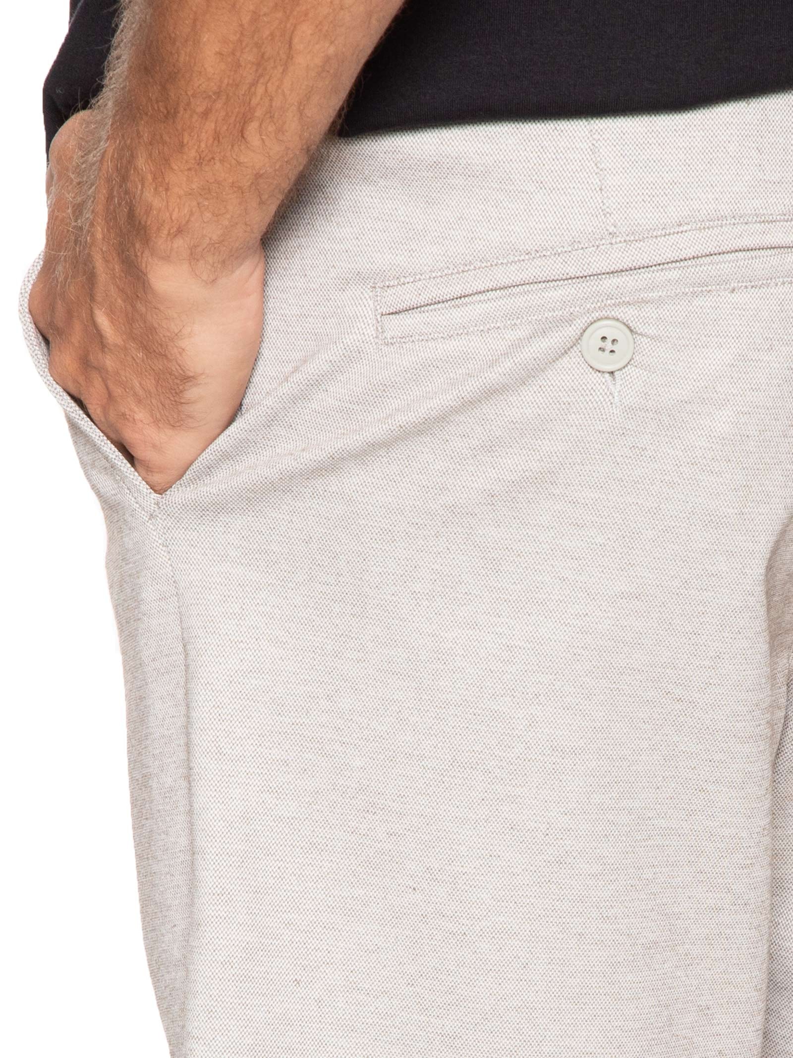 Short Masculino Comfy com Bolso Bege '2 Essential