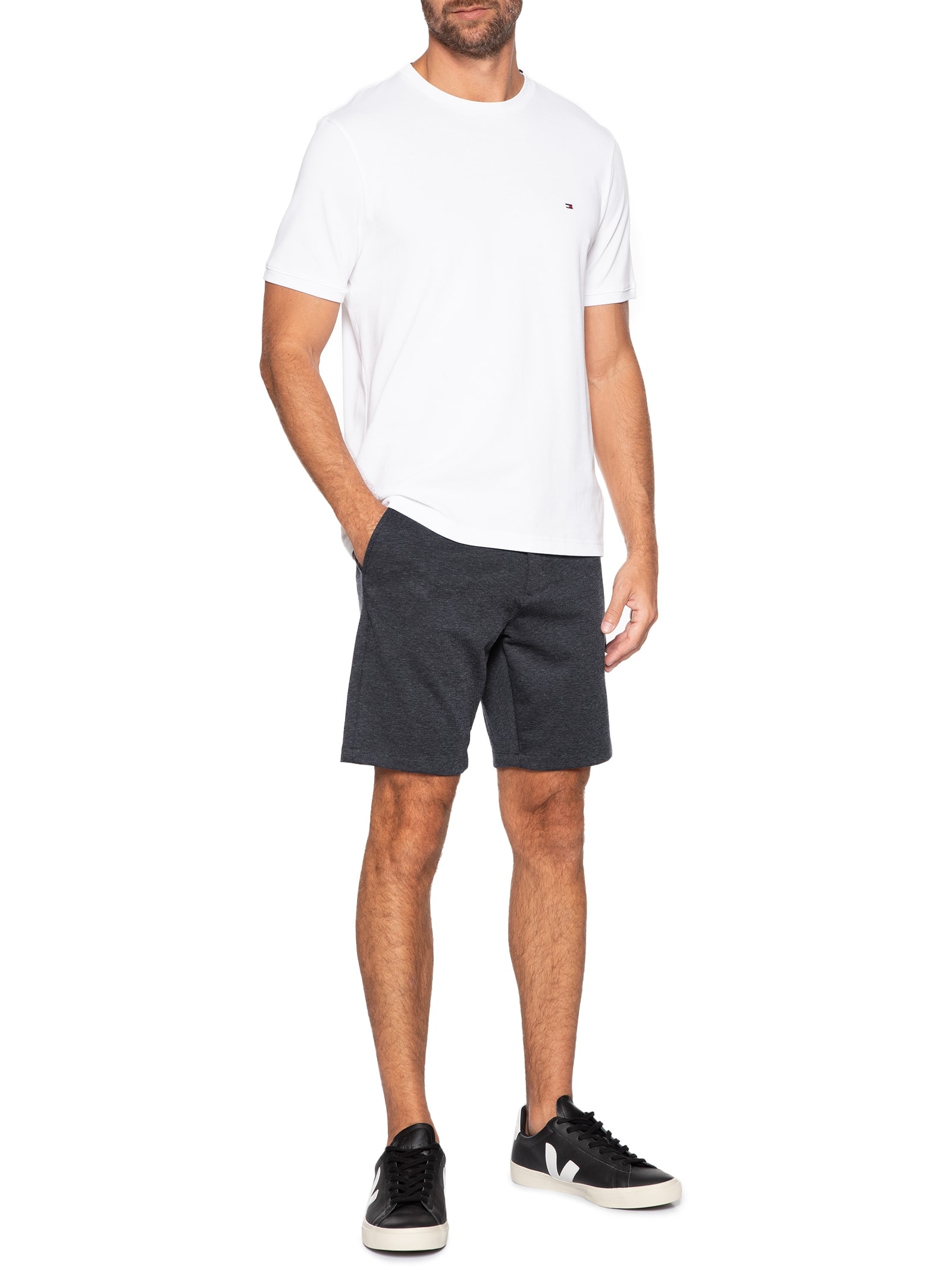 Short Masculino Comfy com Bolso Cinza '2 Essential